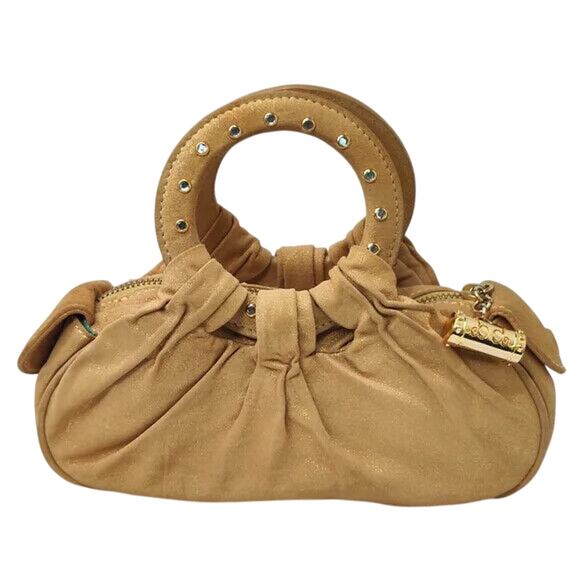vintage Y2k Babeed Tan Rhinestone Mini bag - Picture 1 of 9